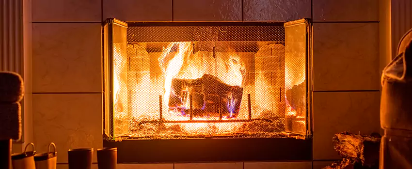 Mendota Hearth Landscape Fireplace Installation in Holland, Michigan